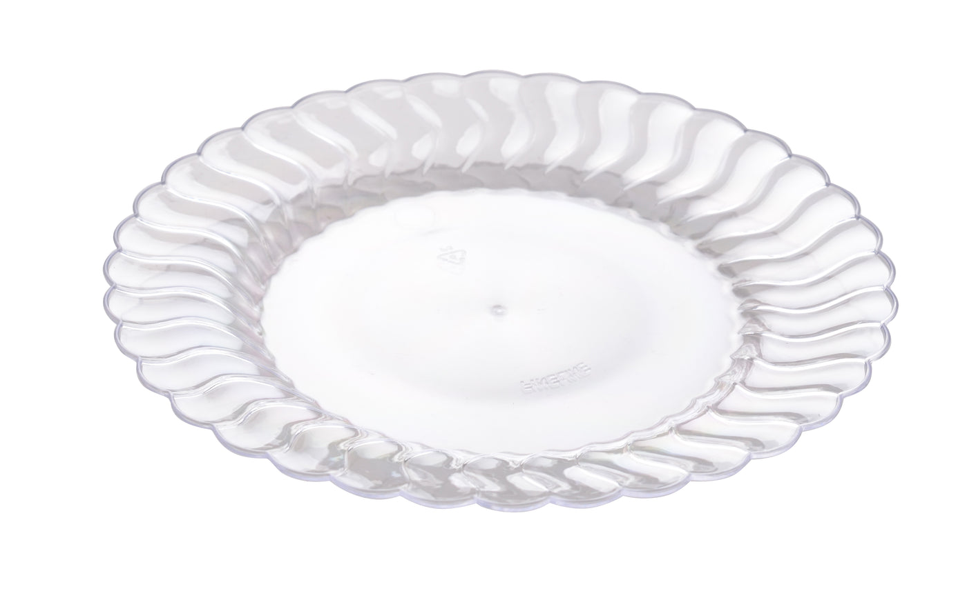 6" Plastic Plate (Fineline Flairware Collection)-180/CS - Paper Supplies Plus