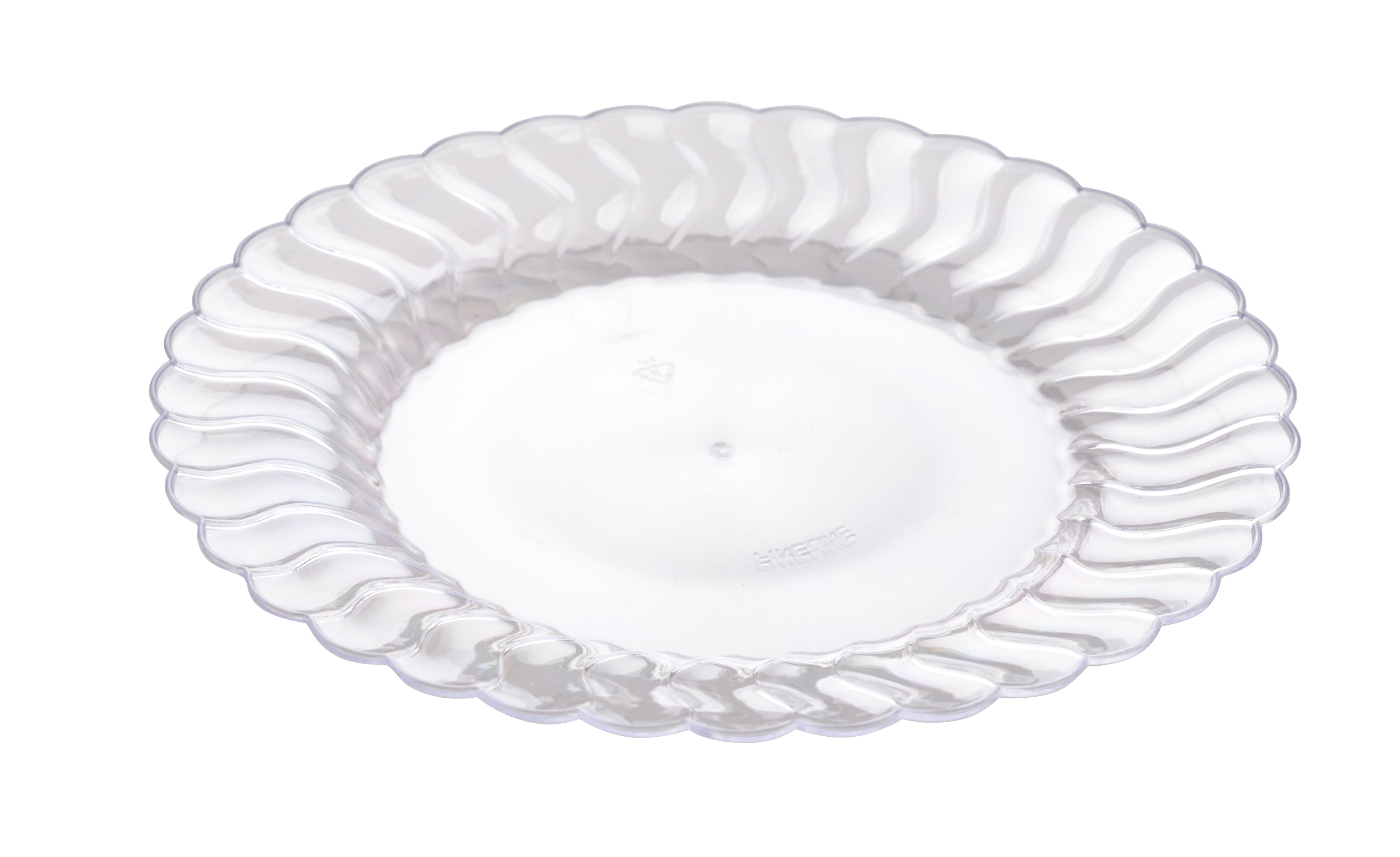 7 1/2" Plastic Plate (Fineline Flairware Collection)- 180/CS - Paper Supplies Plus