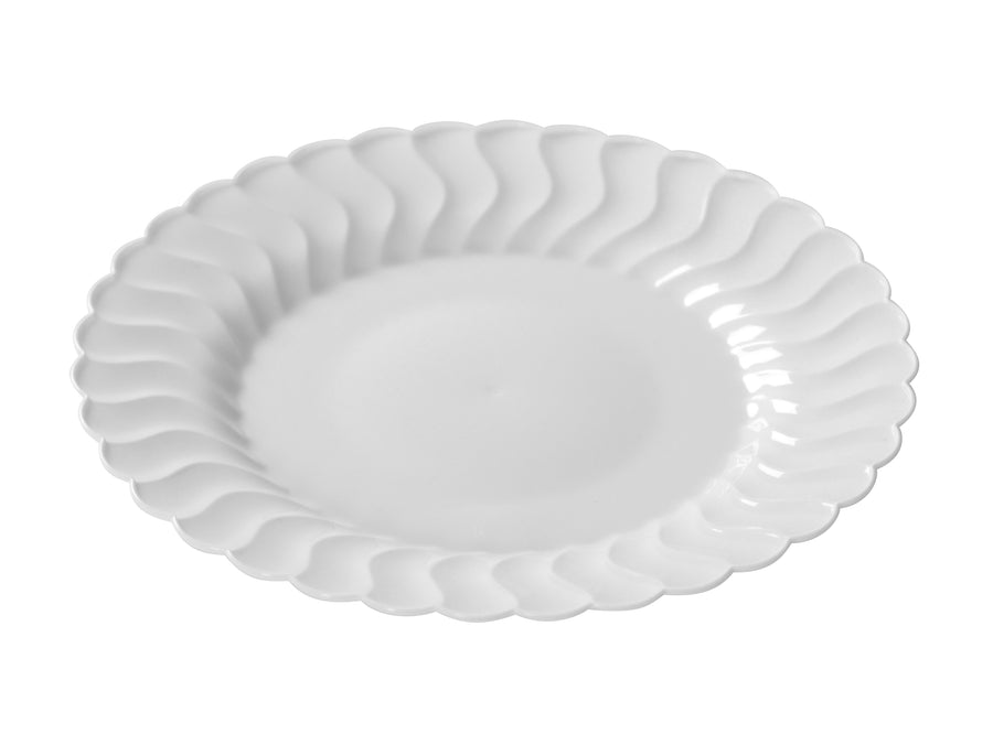 7 1/2" Plastic Plate (Fineline Flairware Collection)- 180/CS - Paper Supplies Plus