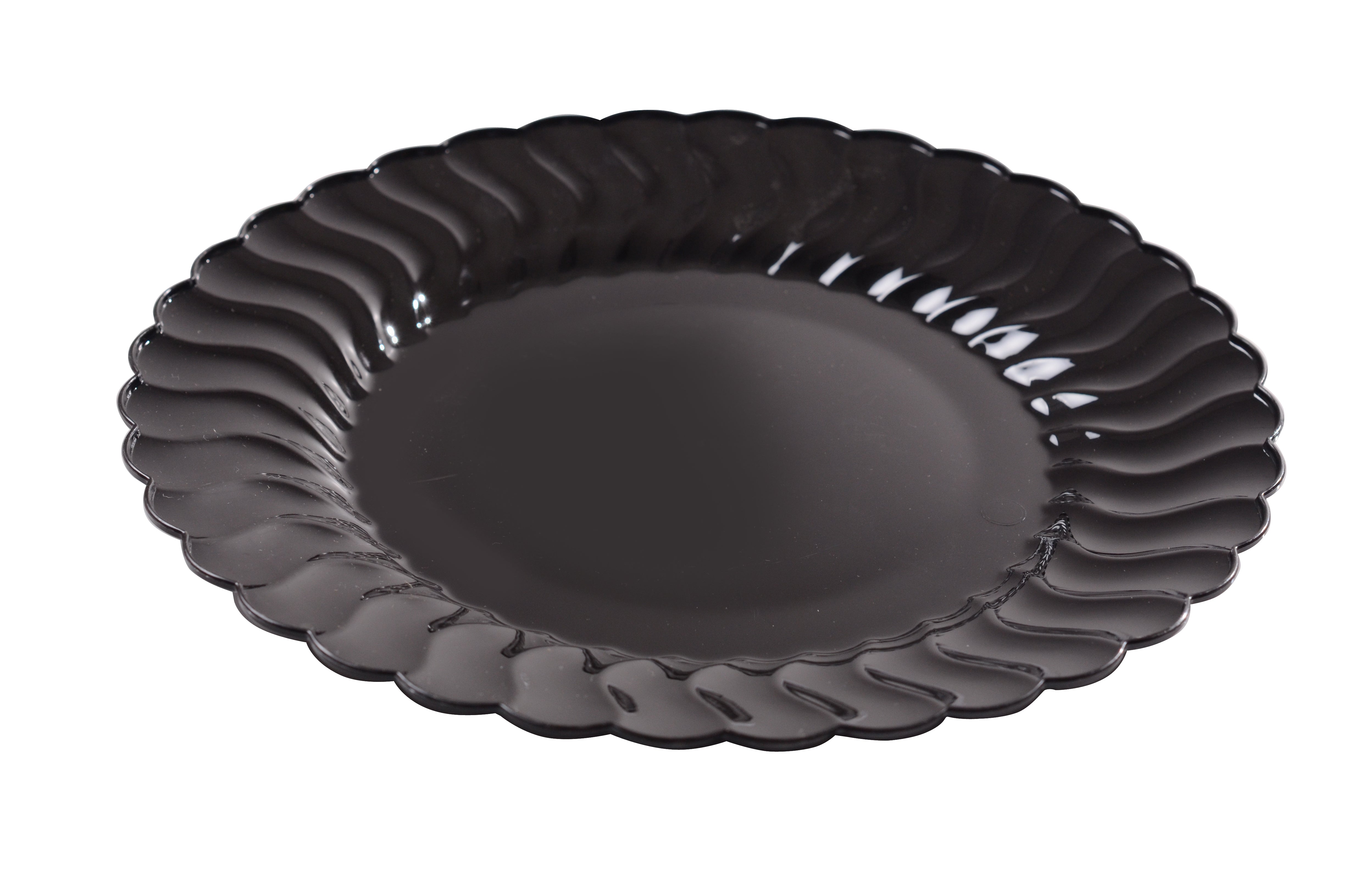 9"  Plastic Plate (Fineline Flairware Collection)-180/CS - Paper Supplies Plus