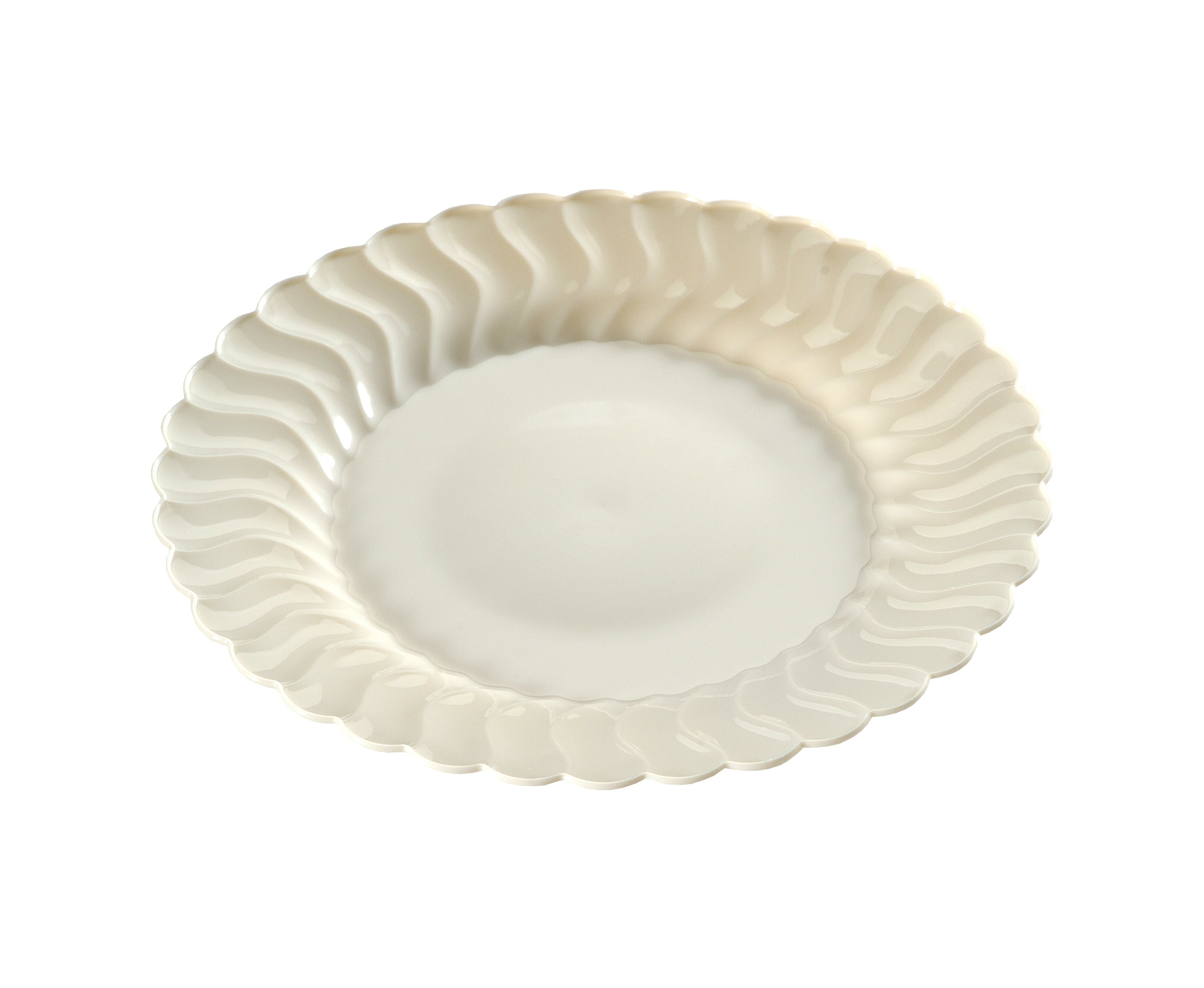 9"  Plastic Plate (Fineline Flairware Collection)-180/CS - Paper Supplies Plus