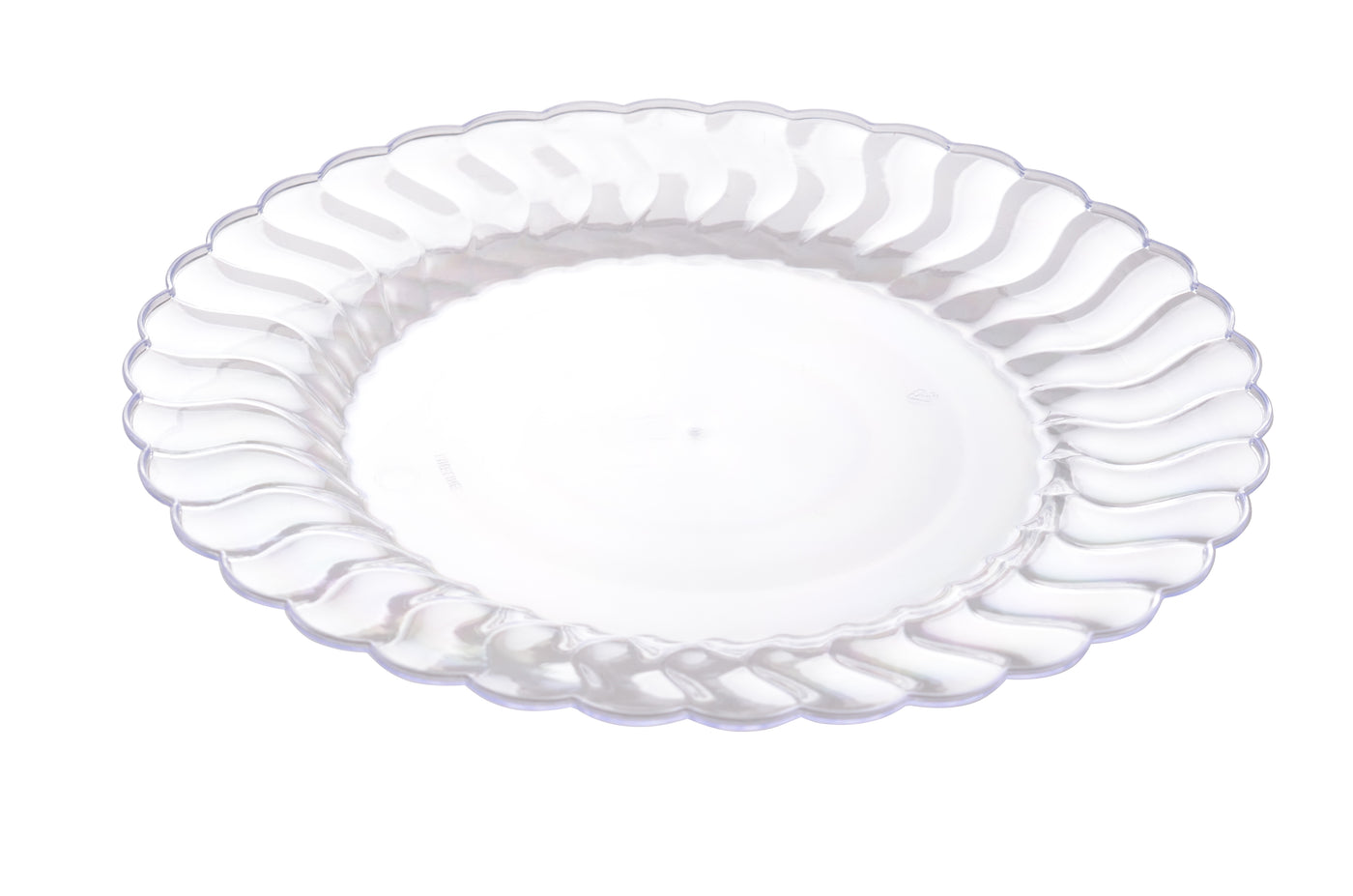 9"  Plastic Plate (Fineline Flairware Collection)-180/CS - Paper Supplies Plus