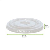 Clear Pet Flat Lid For 210POC60N And 210POB61 - Dia:2.5in H:.3in 2500 Pcs/Cs