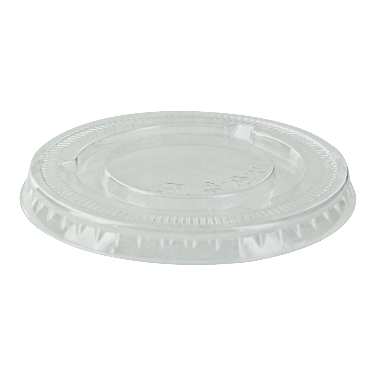 Clear PET Flat Lid For 210POC81N & 210POB80 & 210POC121N & 210POB121 - Dia:3.1in H:.3in 2500 Pcs/Cs