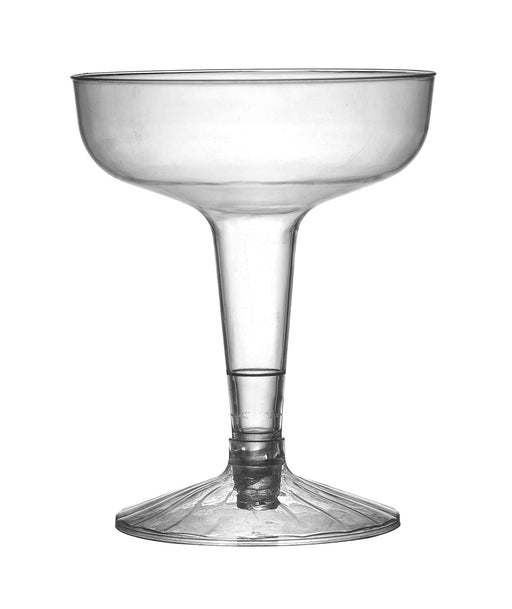 Fineline Settings 6-Piece Wavetrends Square Martini Glass, 8 oz, Clear