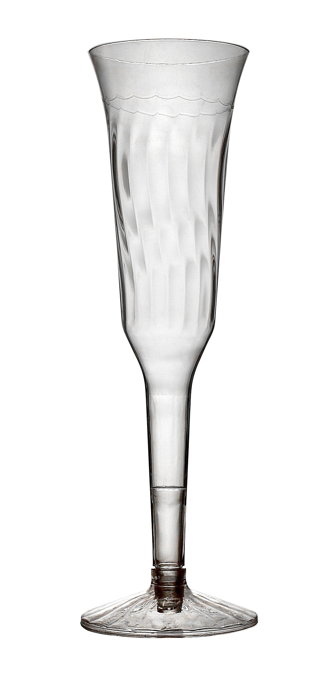 5 oz. 2 PIECE CHAMPAGNE FLUTES (120/CS) - Paper Supplies Plus