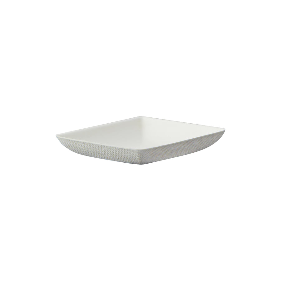 Bionchic Mini White Sugarcane Plate - L:2.55 X W:2.55 X H:.45in 300 Pcs/Cs