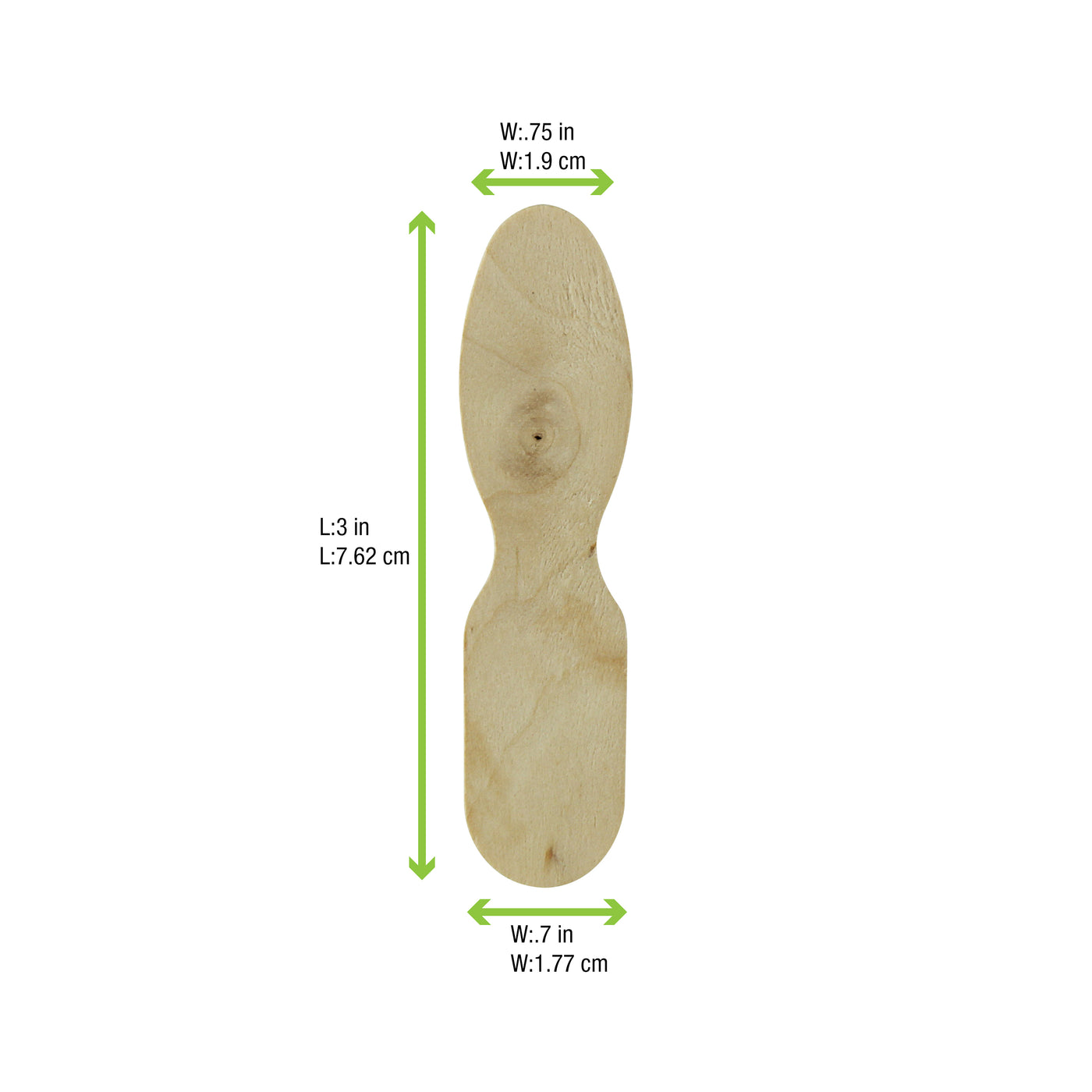 Wooden Ice Cream Spoon - L: 3in 10000 Pcs/Cs