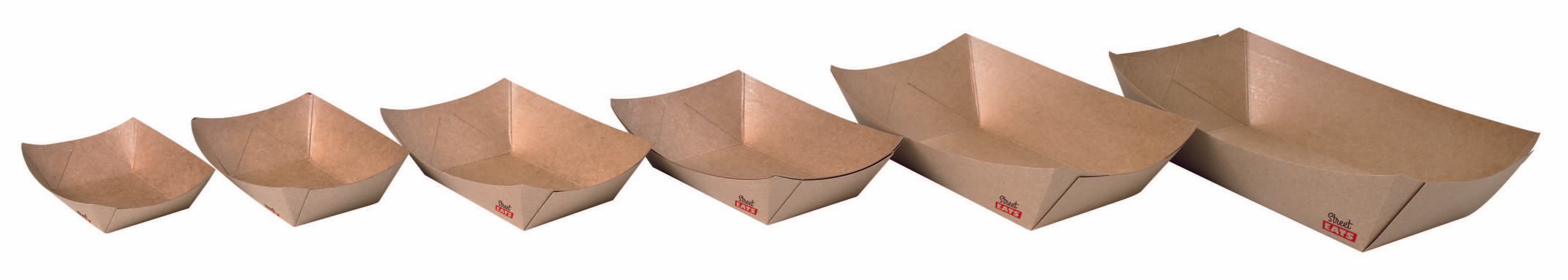 Multi Use Large Kraft Paper Boat -40oz L:9.9 X W:4.6 X H:2in 500 Pcs/Cs