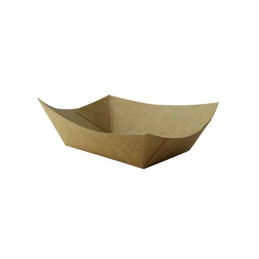 Multi Use Kraft Paper Boat -7oz L:5.5 X W:3 X H:1in 1000 Pcs/Cs