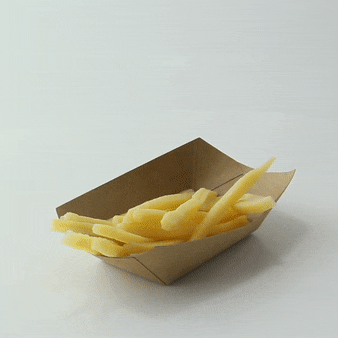 Multi Use Kraft Paper Boat -7oz L:5.5 X W:3 X H:1in 1000 Pcs/Cs