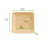 3.5 Inch Bamboo Veneer Square Plate ( L:3.35 X W:3.35 X H:.2in) 100 Pcs/Cs