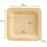 9 Inch Bamboo Veneer Square Plate ( L:9 X W:9 X H:.45in) 50 Pcs/Cs