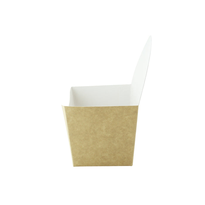 100 Pcs Kraft Paper Bag Grease Resistant Wrapping White Lunch Bags