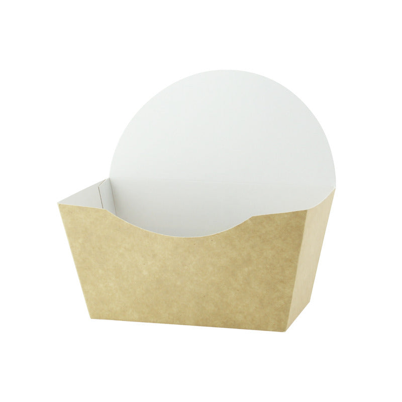 Kraft Corrugated Hamburger Clamshell Takeout Box – 5.7" x 5" x 3.25" (200/Case)