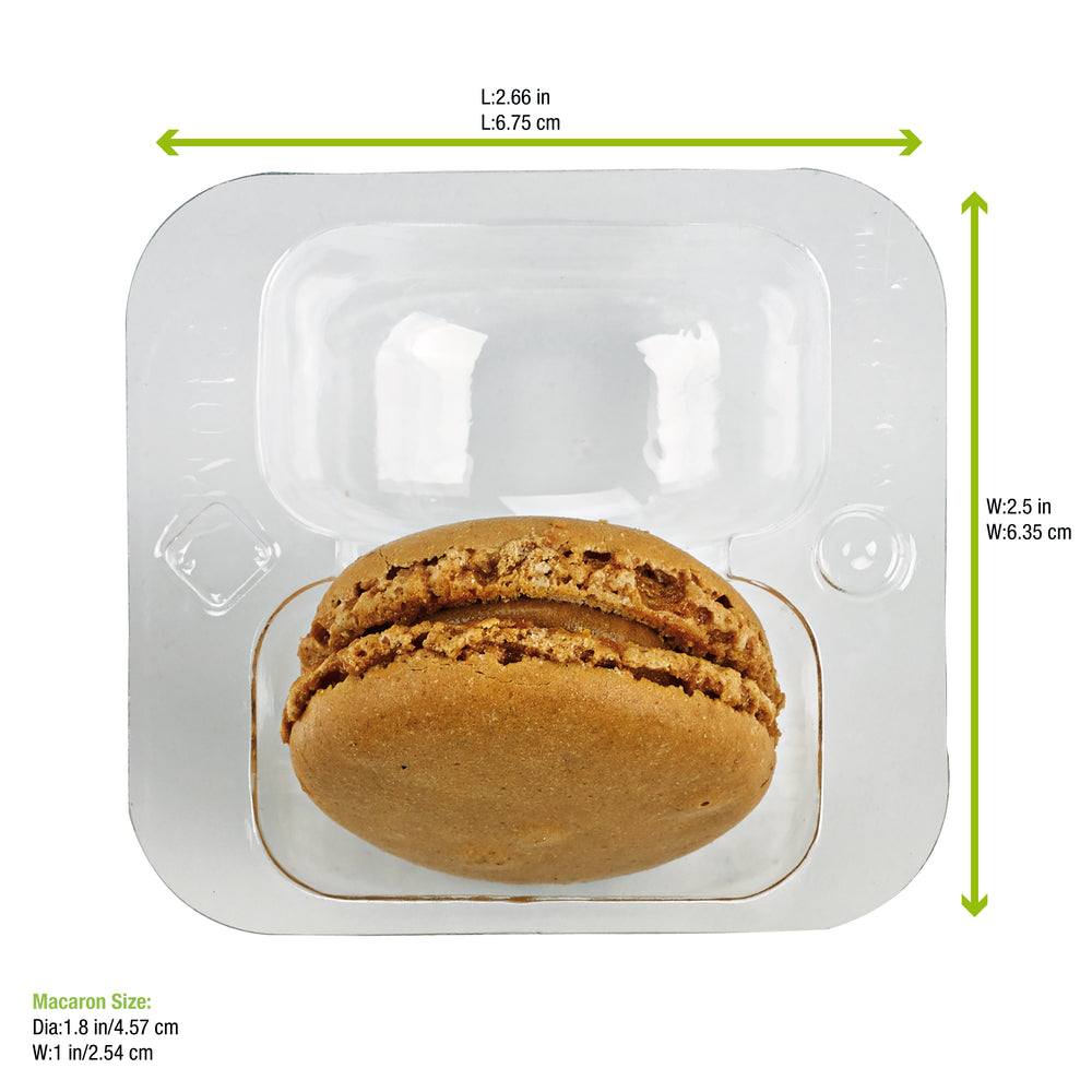 Insert For 2 Macarons (1X2) With Clip Closure -  (250 Pieces)