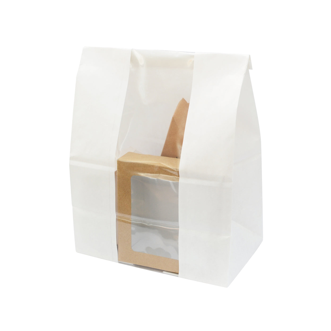 Long White Sos Bag With Window - L:7.1 X W:4.3 X H:10.25in 500 Pcs/Cs