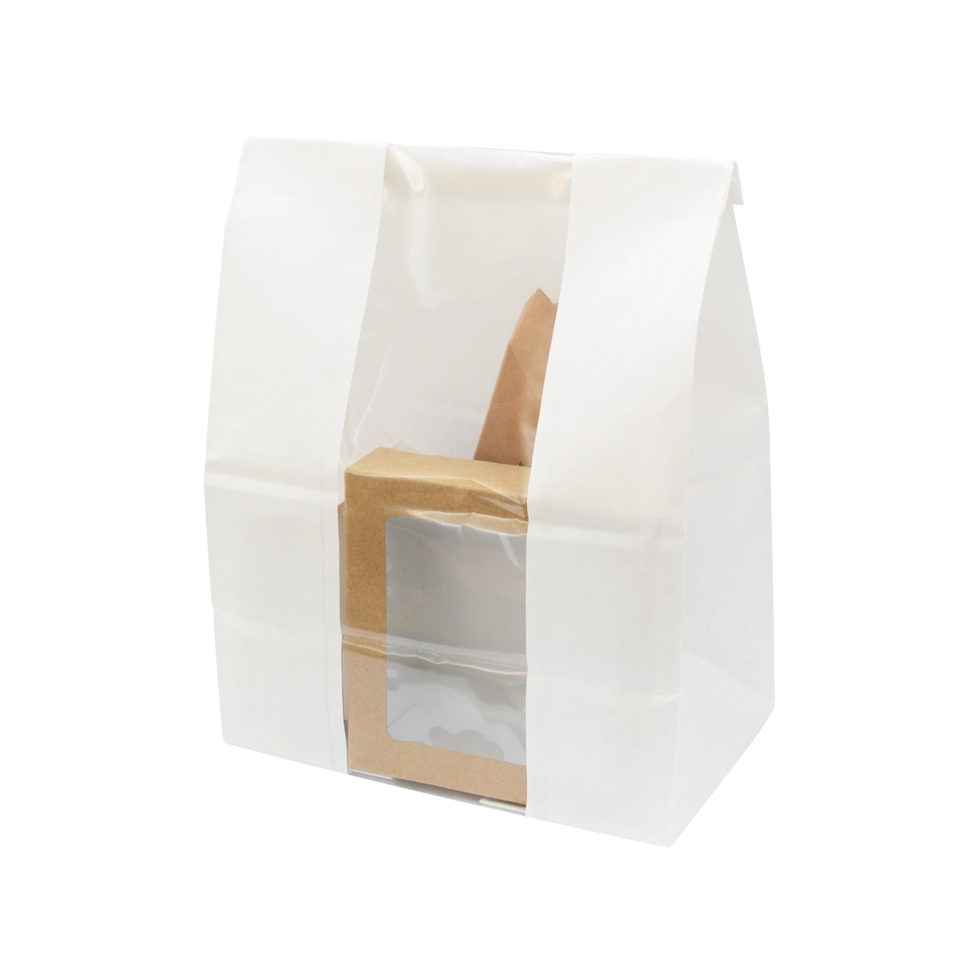 Long White Sos Bag With Window - L:7.1 X W:4.3 X H:10.25in 500 Pcs/Cs