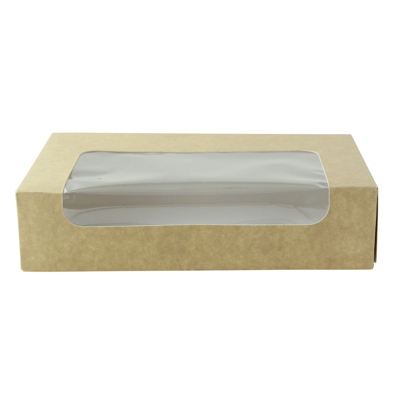 Kraft Laminated Window Box - L:7.5 X W:4.5 X H:1.75in 200 Pcs/Cs