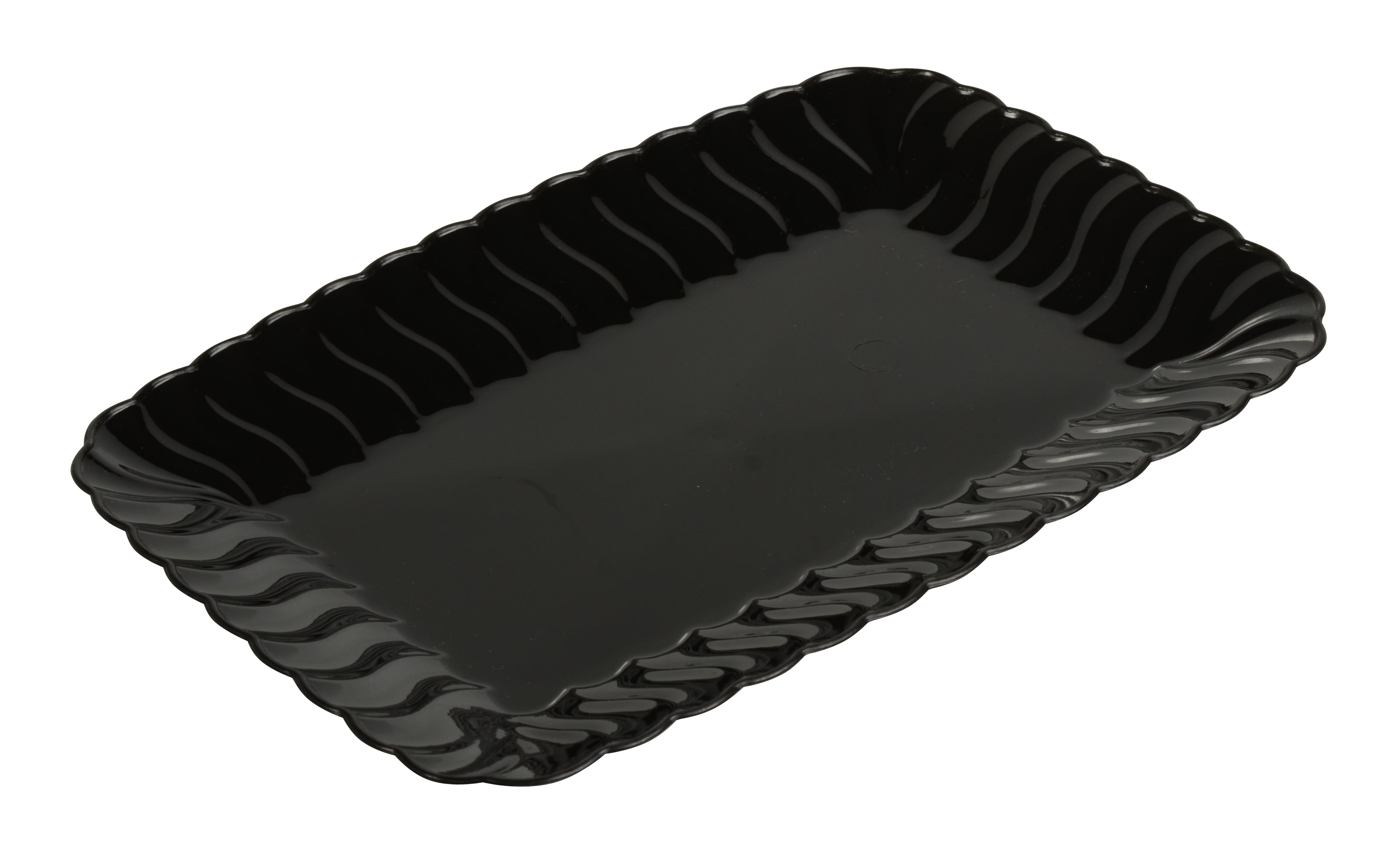 5"x7" SNACK TRAY - 252/CS (Black, White, Clear, & Bone) - Paper Supplies Plus