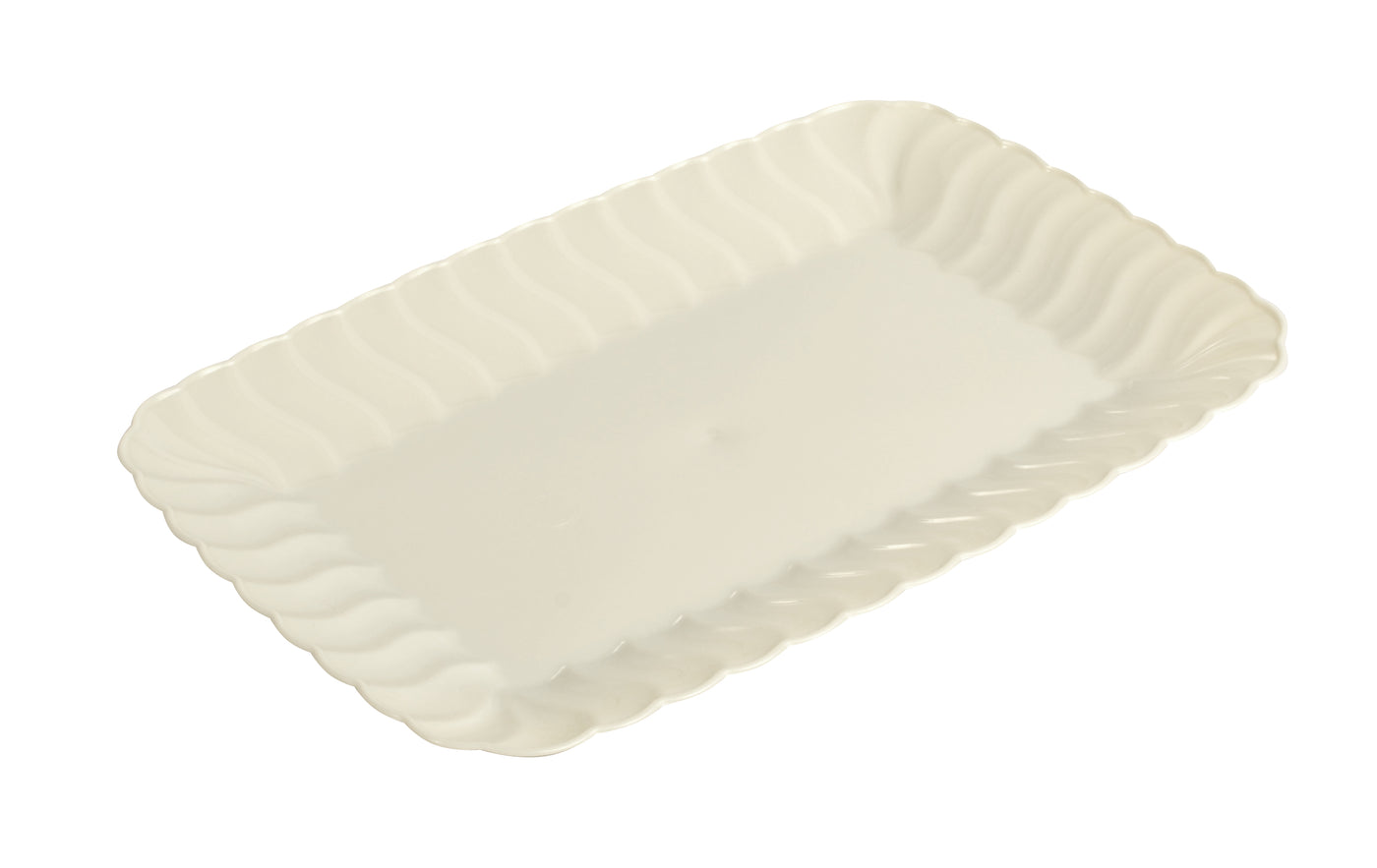 5"x7" SNACK TRAY - 252/CS (Black, White, Clear, & Bone) - Paper Supplies Plus