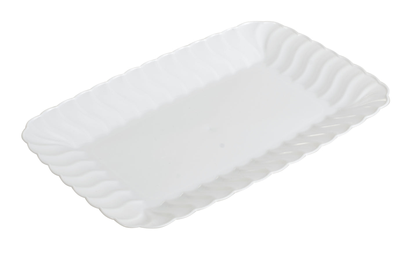 5"x7" SNACK TRAY - 252/CS (Black, White, Clear, & Bone) - Paper Supplies Plus