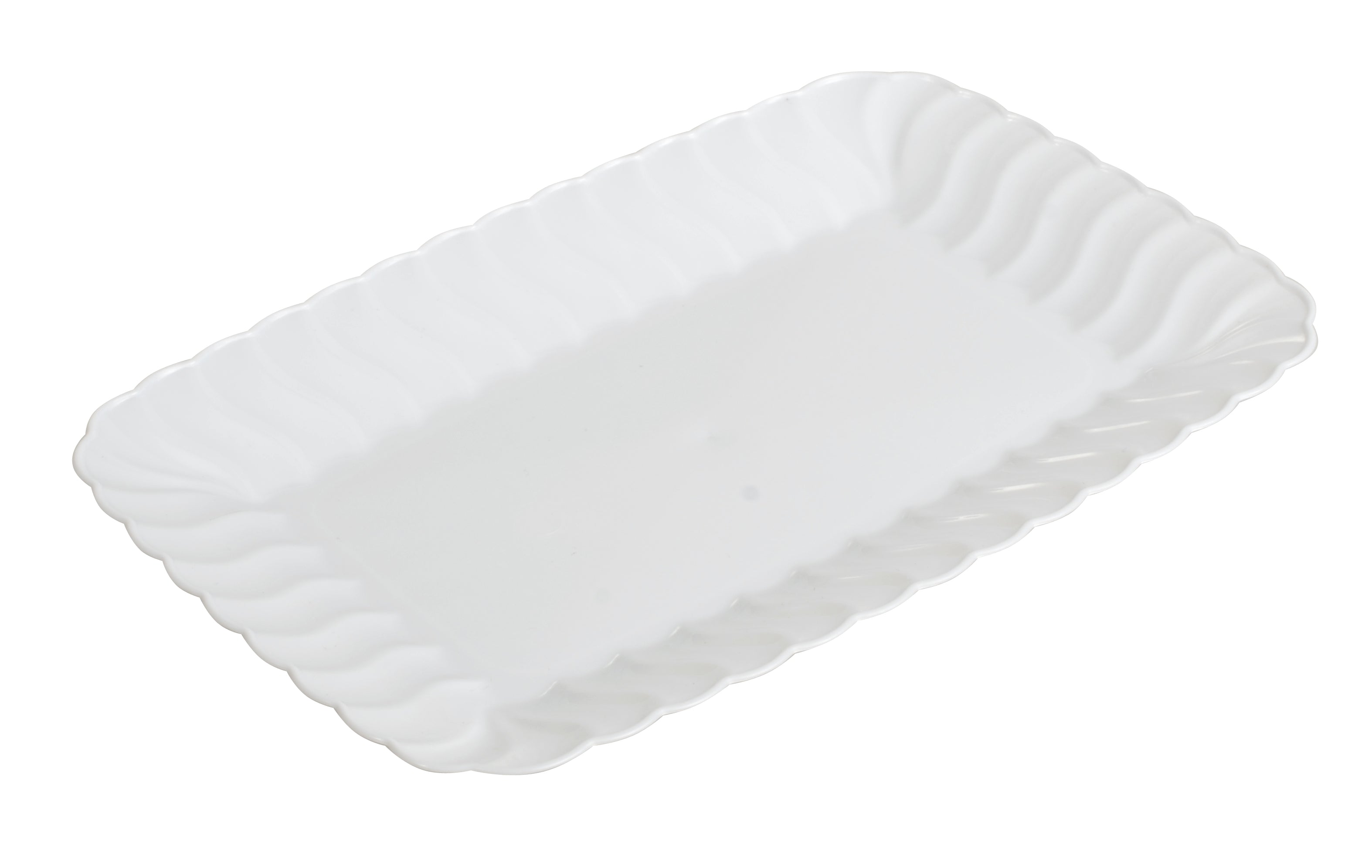 5"x7" SNACK TRAY - 252/CS (Black, White, Clear, & Bone) - Paper Supplies Plus