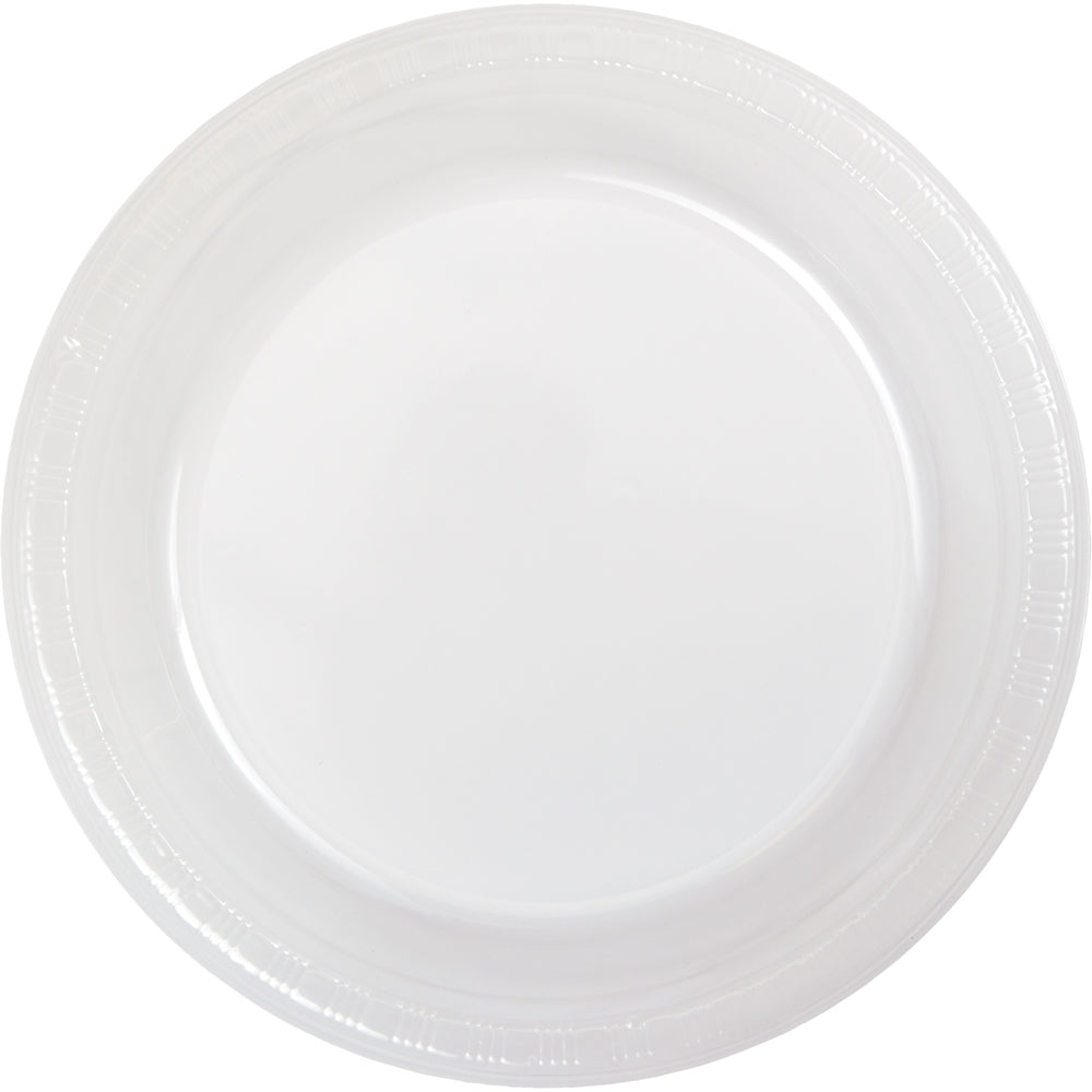 Creative Converting 7 Inch Clear Disposable Plastic Plate - 240 Plates/Case