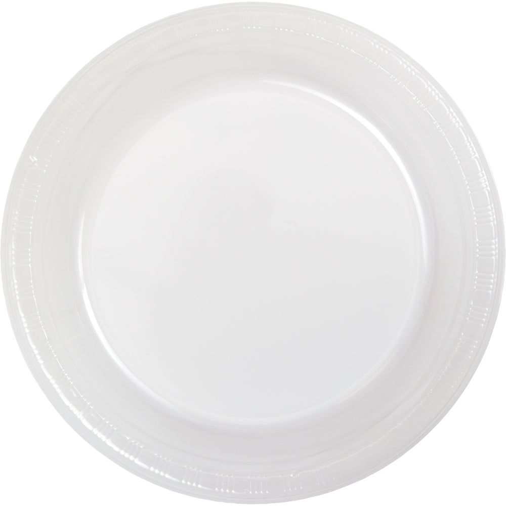 Creative Converting 9 Inch Clear Disposable Plastic Plate - 240 Plates/Case