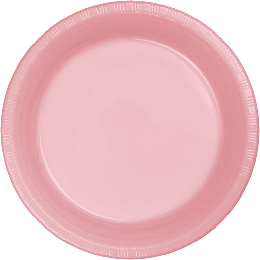 Creative Converting 7 Inch Classic Pink Disposable Plastic Plate - 240 Plates/Case