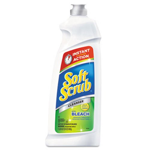 Soft Scrub Cleanser with Bleach Disinfectant, 24-oz, 9 Bottles (DIA 01602)