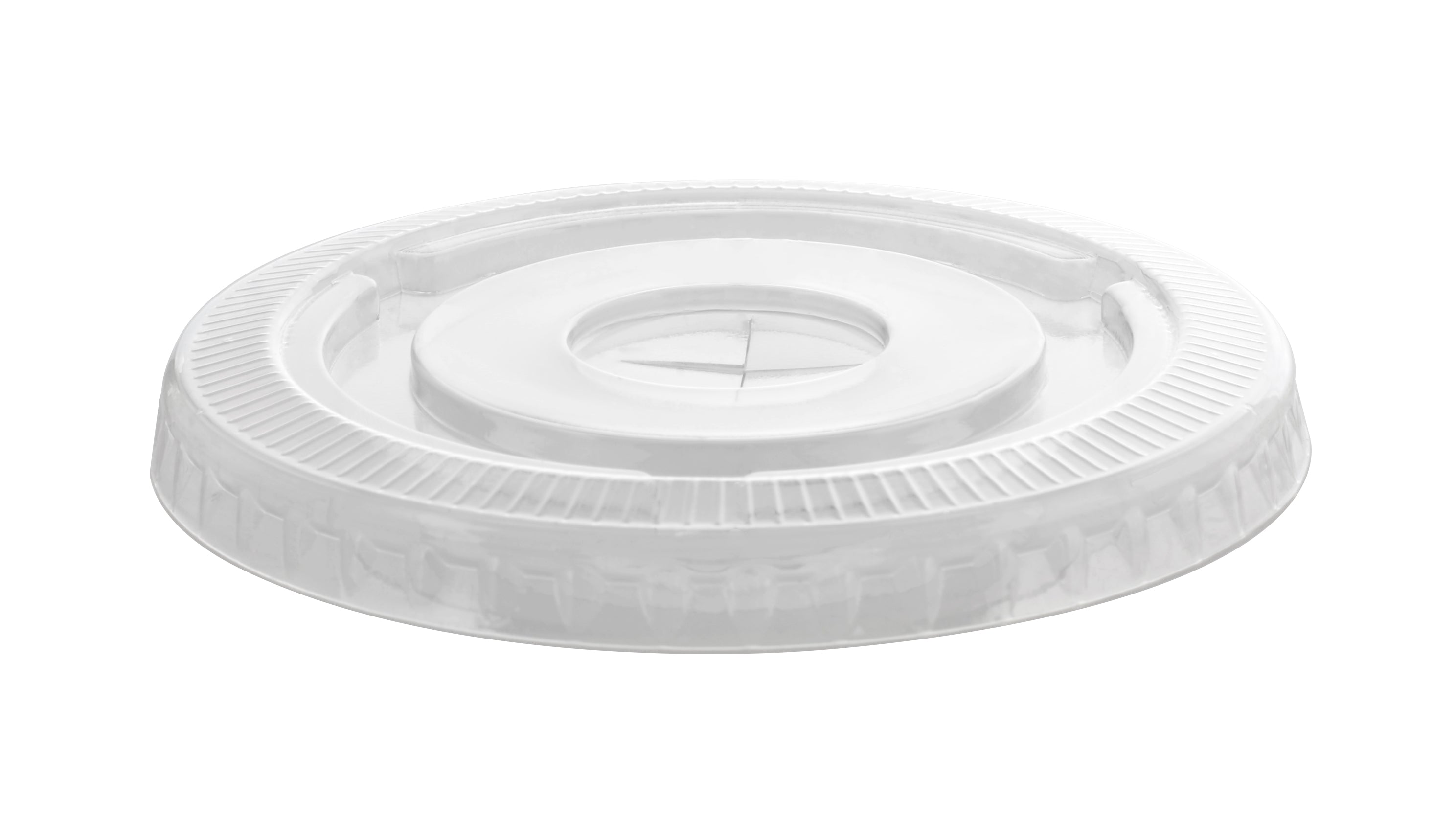 78MM PETE Flat Lid w/Slot (1000/CS) - Paper Supplies Plus
