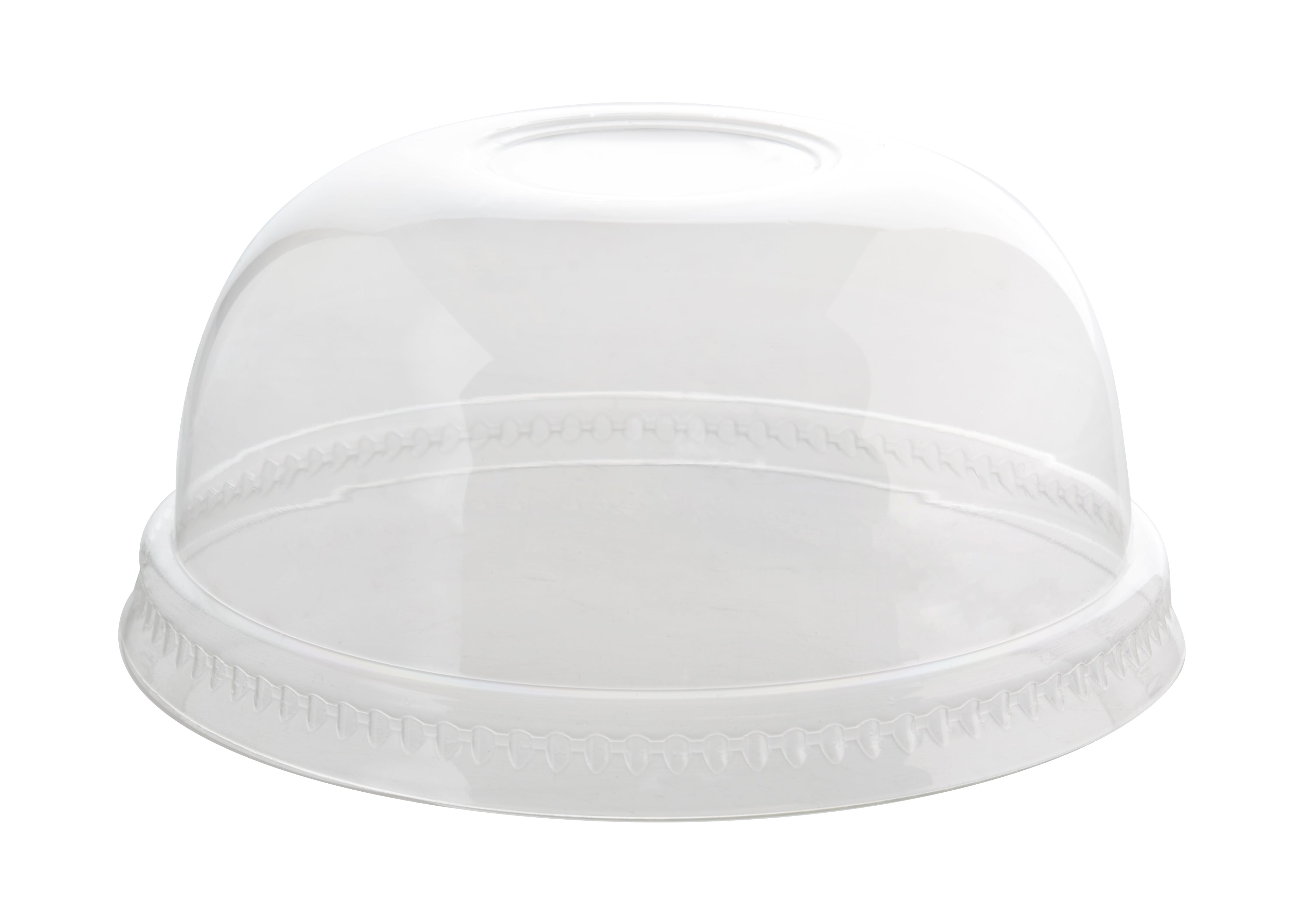 92MM PETE Dome Lid no Hole (1000/CS) - Paper Supplies Plus