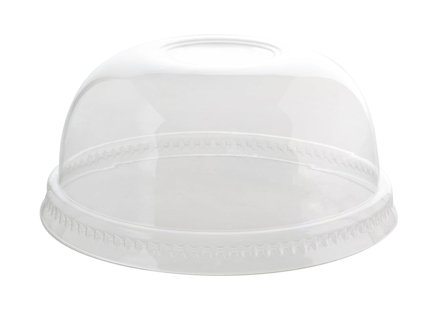 92MM PETE Dome Lid no Hole (1000/CS) - Paper Supplies Plus