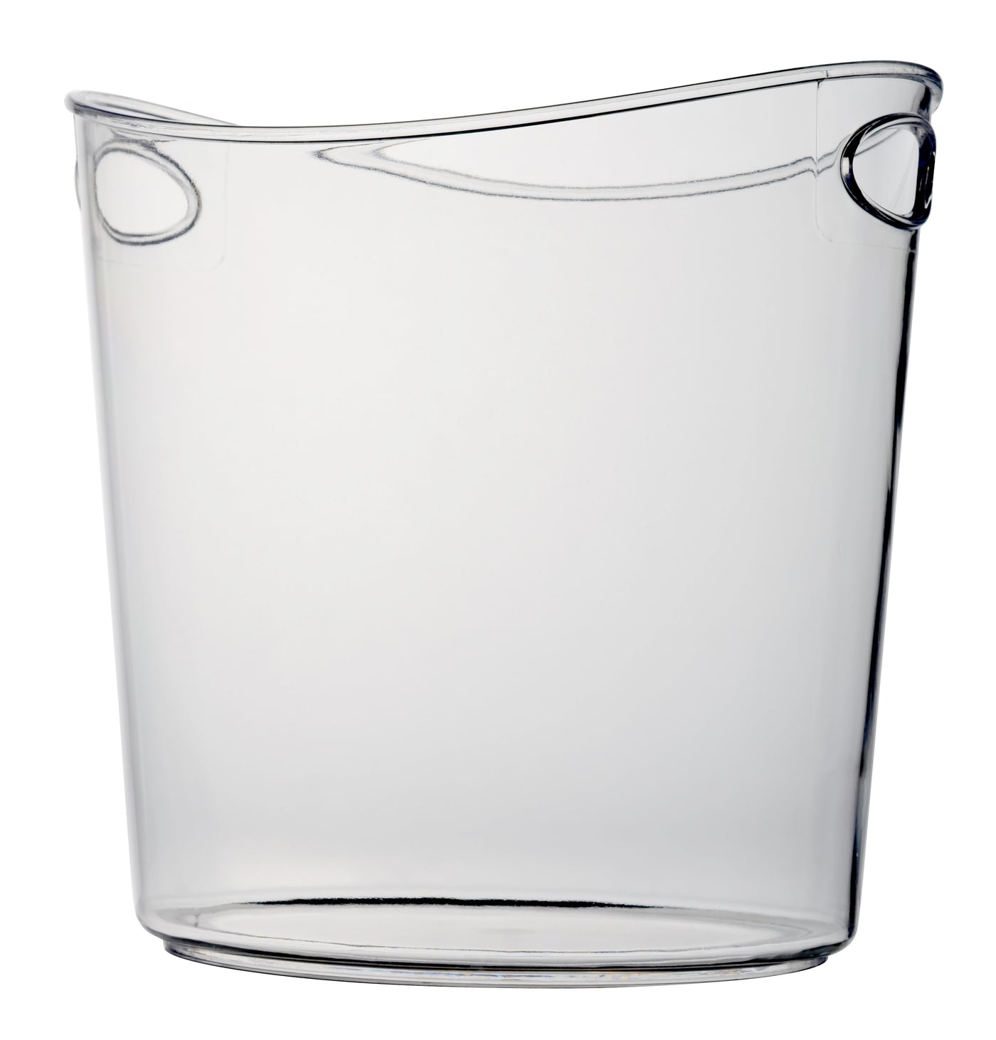 1 GALLON OVAL ICE BUCKET, CLEAR (6 BUCKETS/CASE) - Paper Supplies Plus
