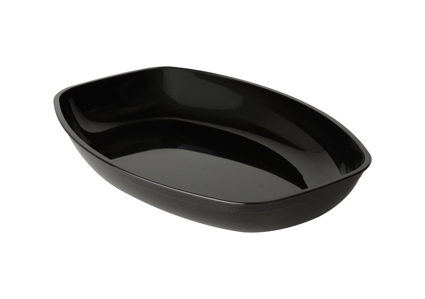 1 Qt. Luau Bowl-50/CS (Black, White, & Clear) - Paper Supplies Plus