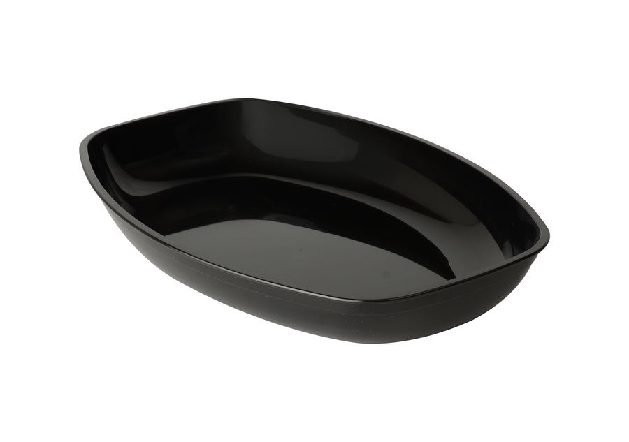 1 Qt. Luau Bowl-50/CS (Black, White, & Clear) - Paper Supplies Plus