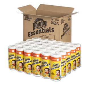 Bounty Essentials Full Sheet Paper Towels, 2-Ply, 40/Sheets, 30 Rolls (PGC74657)