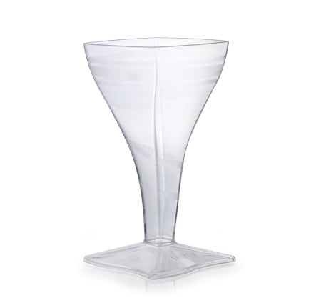 Tiny Square Wine Glass - 2 Oz. (96/CS) - Paper Supplies Plus