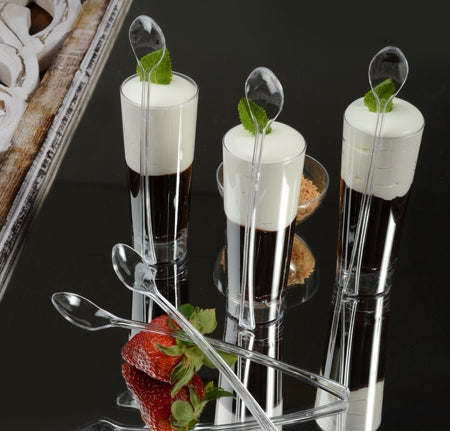 6" Cocktail Spoon (Clear)-400/CS - Paper Supplies Plus