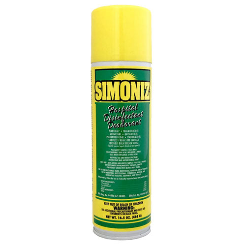 Simoniz S3324012 Disinfectant Spray, 16.5 Oz Aerosol, Case Of 12
