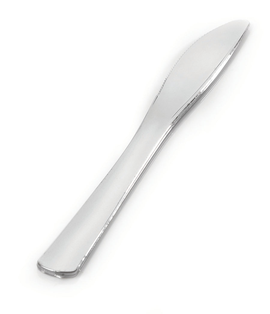 Heavy Weight Silver Knives (8")-600/CS - Paper Supplies Plus