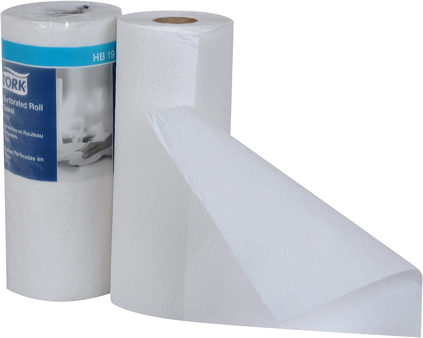 Tork HB1990A Perforated Paper Roll Towel, 2-Ply, 11" Width x 9" Length, White (Case of 30 Rolls, 84 per Roll, 2,520 Towels) - Paper Supplies Plus