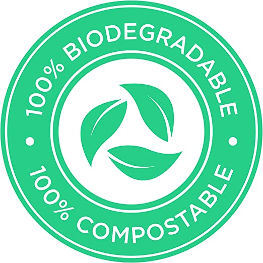 Biodegradable Compostable Bags by Aluf Plastics - 13 Gallon (100ct) ATSM #D6400 Approved - 100% Biodegradable for Industrial and Commercial Composting