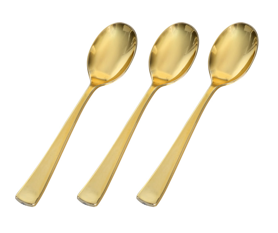 Heavy Weight Golden Spoons (6.25") - Paper Supplies Plus