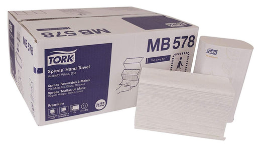 Tork Advanced MB578 White Multifold Hand Towel (2,160/CS) - Paper Supplies Plus