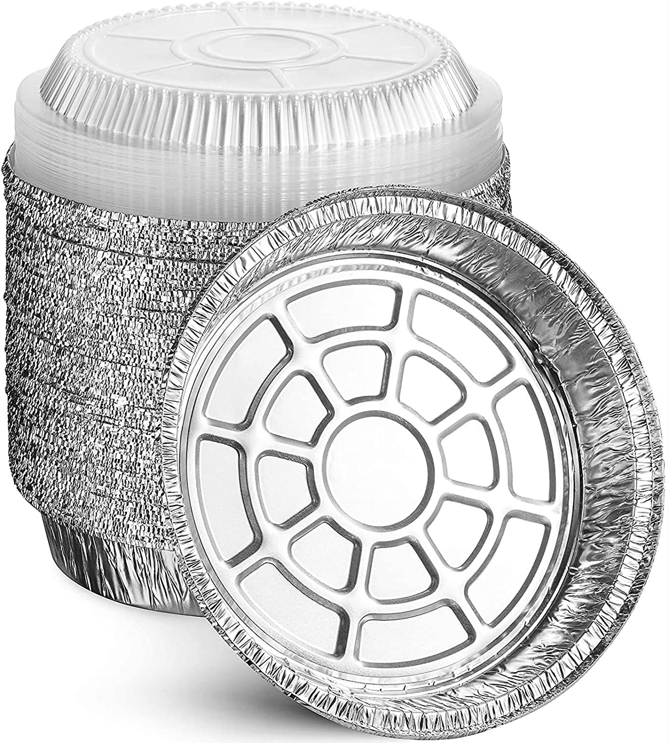 Dome Lid for Round Aluminum Pan, 9" (Pack of 500)