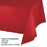 Creative Converting 54 X 108 Red Rectangular Disposable Plastic Table Cover - 12/Case