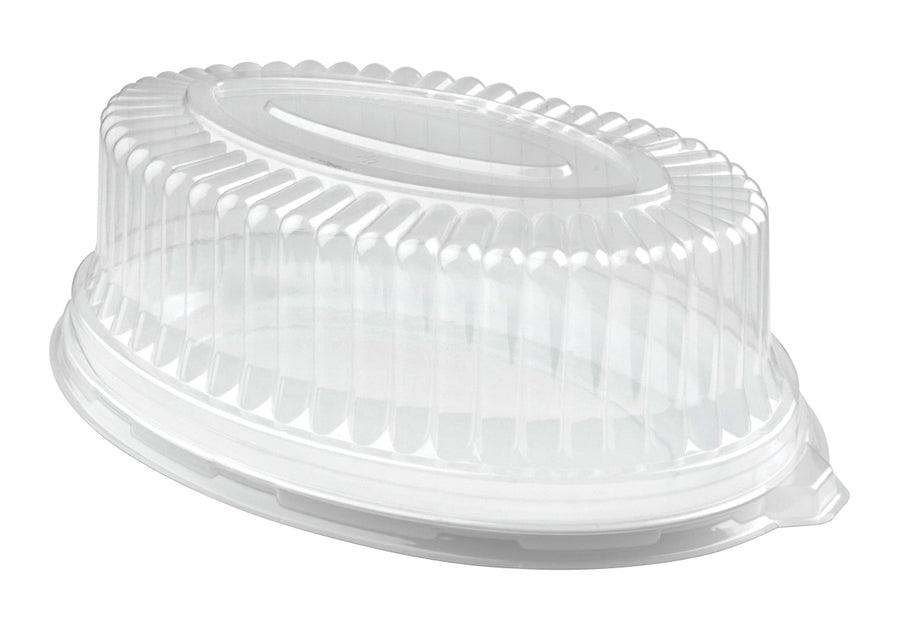 8" × 12" Oval Dome Lid (50/CS) - Paper Supplies Plus