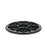 Pactiv 9912K: 12" 6-Compartment Lazy Susan SmartLock® Caterware® Tray, Black, 50 ct.